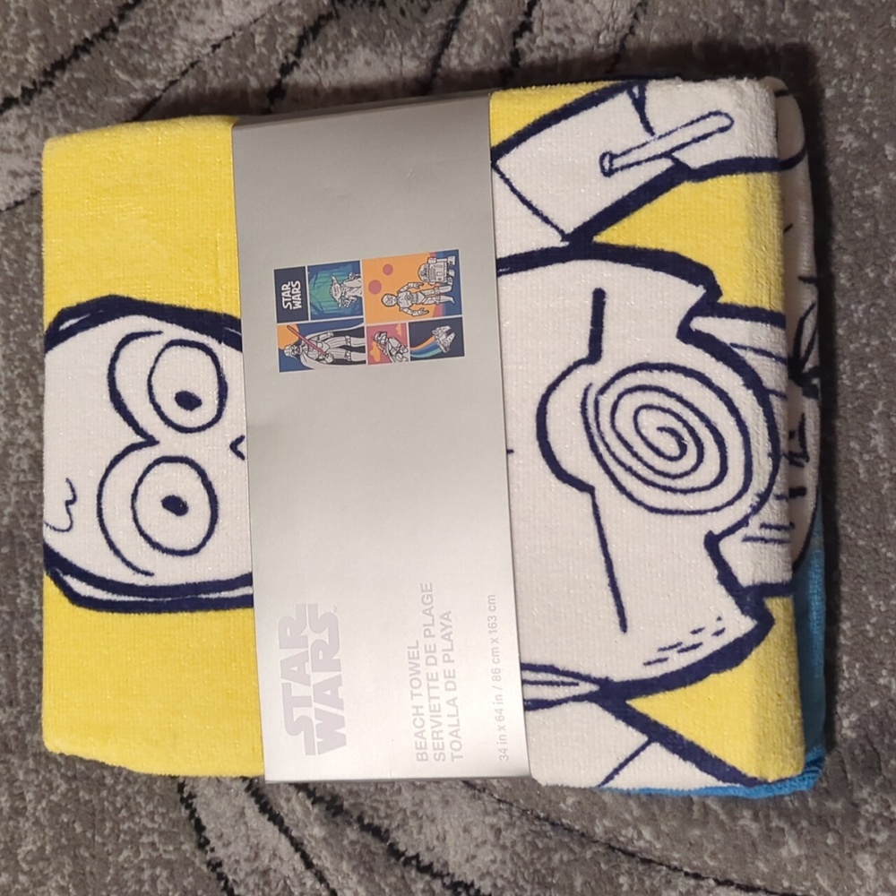Disney Star wars beach Towel Brand New